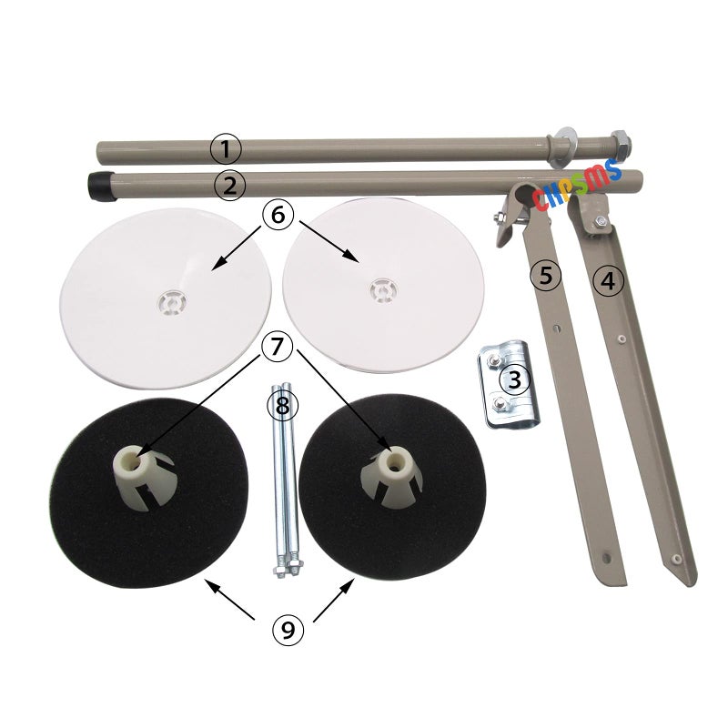 CKPSMS Brand - #F2 1SET 2 Spool Thread Stand Pipe Thru TOP Compatible with/Replacement for JUKI Brand DDL-5550 Industrial Sewing Machines (F2) - Image 4